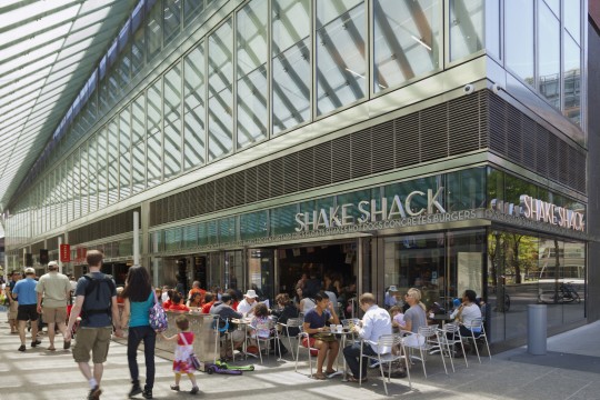 Shake Shack, Battery Park City, NY outside seating